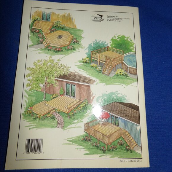 Vintage Build Your Own Deck Manual - NPS Ucando Series - 32 Projects & Plans - Picture 1 of 7